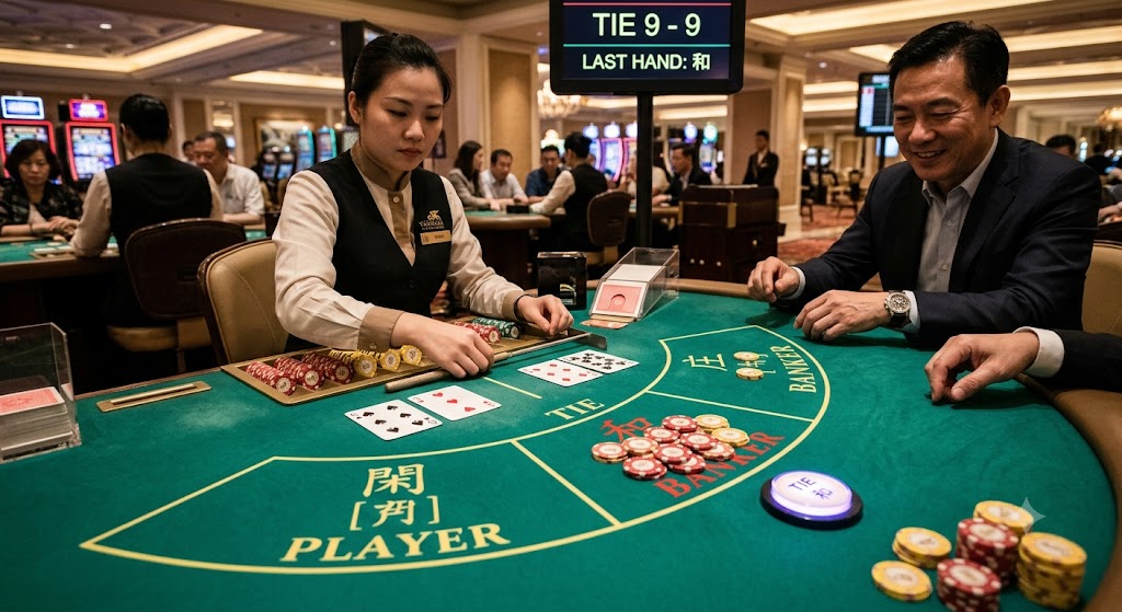 百家樂和局是什麼？和局機率、賠率與投注方式完整解析
