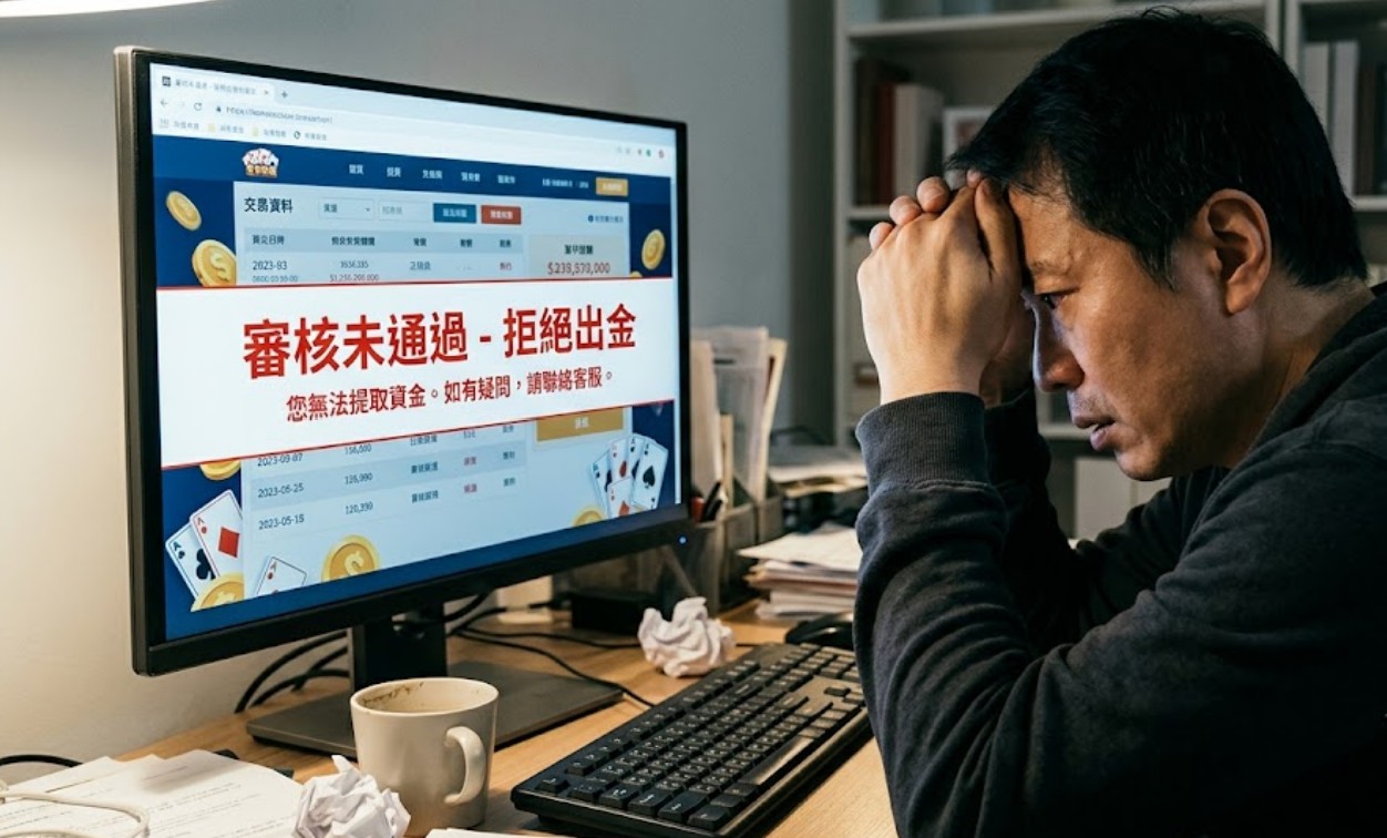 娛樂城不出金怎麼辦？5大原因解析與黑網平台查詢方法完整指南