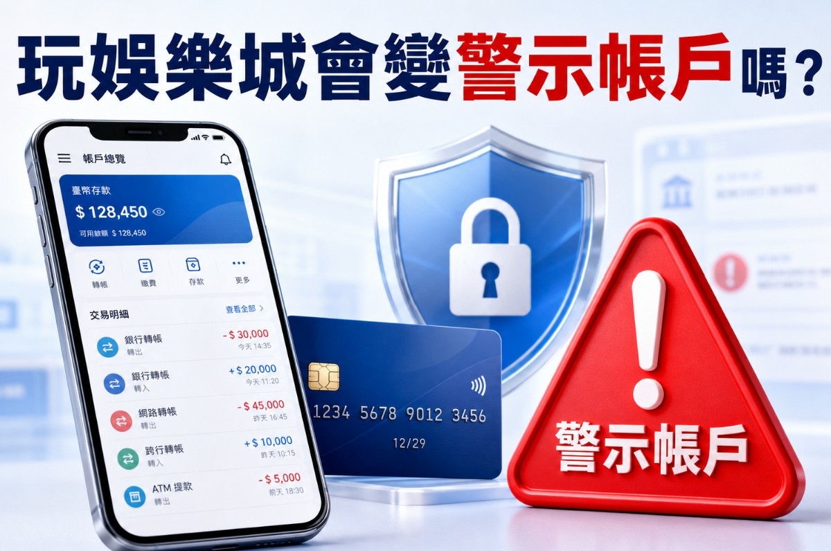 玩娛樂城會變警示帳戶嗎？娛樂城出入金、銀行管制與刑案風險解析