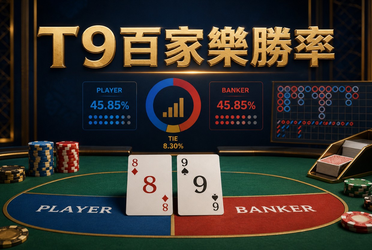 T9百家樂勝率怎麼算？莊閒和機率、路單與下注風險完整解析